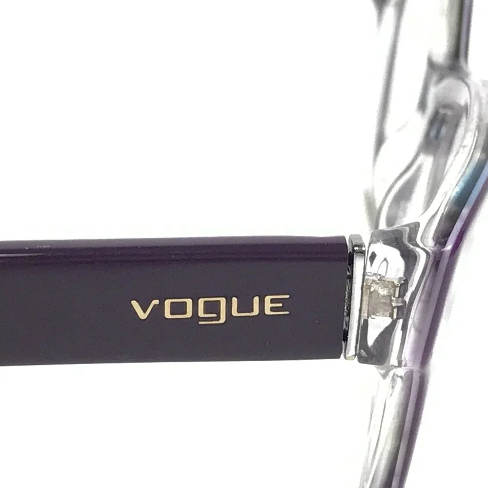 Vogue Eyeglasses Frames VO2747 2002 Purple Clear Cat Eye Round 52-17-140